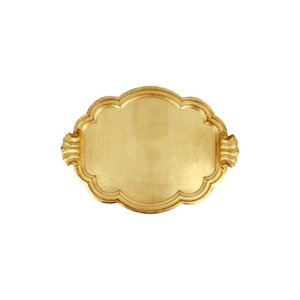 Bandeja de Servicio de Aperitivos Dorada de Latón de Gran Calidad, Utensilios de Cocina Hechos a Mano, Bandejas de Servicio de Alimentos y Bebidas para Mesa de Comedor con Asa - Product Image 3