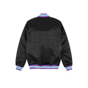 Sportswear Satin Baseball <b>Jackets</b> Striped Design Customized Color <b>Long</b> Sleeve Varsity Letterman College Baseball <b>Jacket</b> For <b>Men</b> - Product Image 2