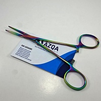 Rainbow Mosquito Forceps Recht voor body piercing Fijne punt Vergrendelbaar handvat Nauwkeurig vasthouden en plaatsen van sieraden