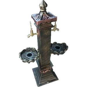 Fuente de Jardín Moderna de Lujo, Diseño de Metal y Piedra Fundida, con Grifo Impermeable y Adornos Navideños - Product Image 2