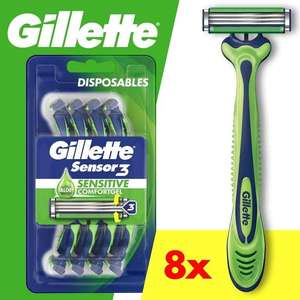 มีดโกนจิลเลตต์ เซ็นเซอร์ 3 เซนซิทีฟ เม็น 2 ใบมีด แบบใช้แล้วทิ้ง แพ็ค 4 ชิ้น - Product Image 4
