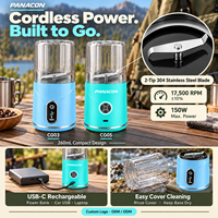 Penggiling Biji Kopi Elektrik Genggam Tanpa Kabel, Dapat Diisi Ulang USB-C, Portabel, Penggiling Rempah Kering untuk Biji-bijian, Herbal, Bumbu