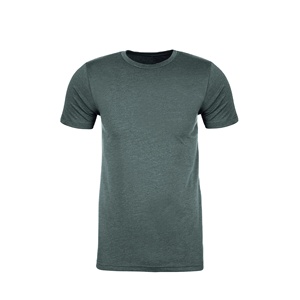 T-shirts basiques de couleur unie pour hommes, col rond, manches courtes, en coton doux, décontractés, pour tous les jours, vente en gros, 2027 - Product Image 4