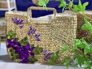 Nueva llegada bolso de jacinto de agua hecho a mano Vintage diseño de cierre abierto único dos correas declaración audaz duradera ecológica - Product Image 6