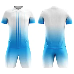 100% polyester saf kalite uygun fiyat trend tarzı yeni geldi özel etiket iyi üretici futbol üniformaları