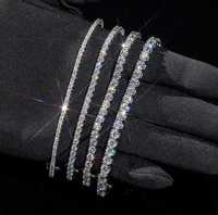 Bracelet tennis de luxe en diamant de laboratoire HPHT taille brillant, longueur ajustable, certifié IGI, or 14K, prix fabricant