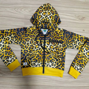 Sudadera con Capucha Corta de Algodón y Forro Polar para Mujer, Sublimación de Logotipo Personalizado de Alta Calidad - Product Image 1