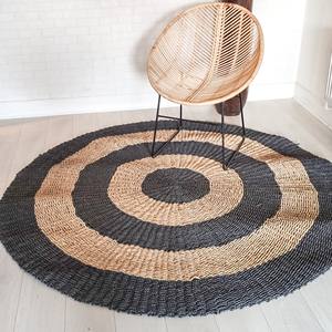 Alfombra redonda de lujo para el hogar, felpudo tejido de lujo para decoración de hotel y restaurante - Product Image 5