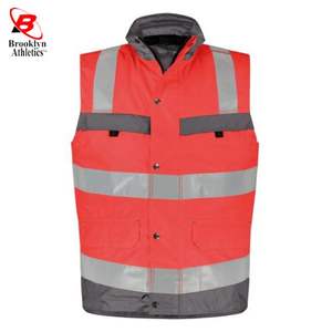 Hi Vis Viz Puffer Body Warmer Chaleco de lana de 2 tonos de alta visibilidad - Product Image 1