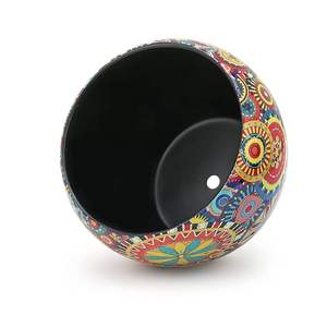 Jardinière de vase à fleurs en métal écologique classique avec support en fer pour décoration intérieure et jardin - Product Image 1