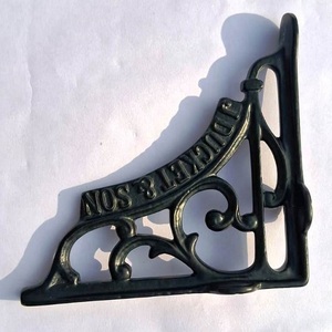 Pequeño J Duccet Sons Soporte de estante de hierro fundido de alta resistencia Herrajes de metal de estilo europeo para muebles para el hogar Sala de estar de espacio pequeño - Product Image 2