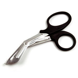 Ciseaux à pansements universels professionnels, tranchants, en acier inoxydable, sûrs pour la chirurgie, pour retirer les pansements, réutilisables, certifiés CE ISO - Product Image 1