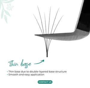 Extensions de cils individuels double couche facile à ventilateur application lisse plateaux de cils individuels en vrac faux cils de vison en gros - Product Image 2