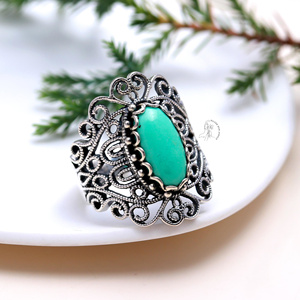 Bisel de calidad fina, anillo personalizado de plata de ley sólida 925, anillo de crysofrase, proveedores de joyería de plata india, anillo de crysofrase - Product Image 3