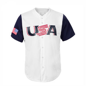 Uniforme d'équipe de Baseball et de Softball, maillot de Style dernier cri, 100% Polyester, uniforme de Softball bon marché, vêtements à manches courtes - Product Image 5