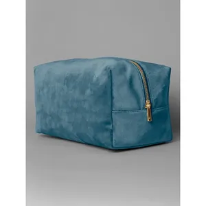 Trousse de beauté en velours personnalisée, organiseur de maquillage durable - Product Image 6