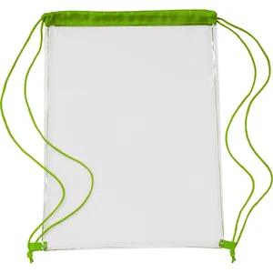 Zaino Personalizzabile in PVC Kiki, Borsa Sportiva con Coulisse Personalizzata per Gadget Promozionali - Product Image 1