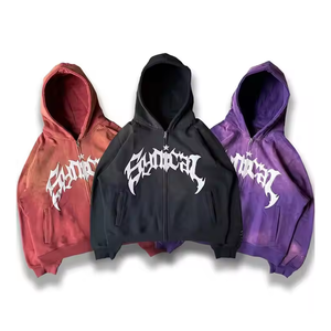 A granel 100% algodón Puff impresión Streetwear pulóver Sudadera con capucha fabricantes logotipo personalizado de gran tamaño Puff impresión sudaderas con capucha - Product Image 6