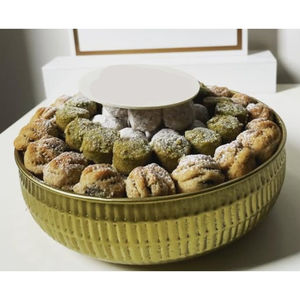 Cuenco de Chocolate de forma ovalada de plata de diseño antiguo, mesa de comedor, soporte decorativo para postres, cuenco para servir dulces para bodas - Product Image 1