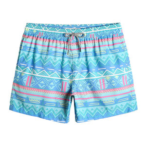 Pantalones cortos de playa de verano de nuevo diseño, pantalones cortos estampados de natación de secado rápido con cordón colorido para hombre - Product Image 1