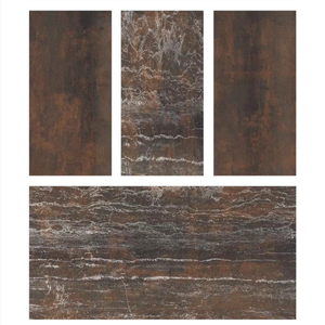 Azulejos de cerámica esmaltada Interior Exterior de 600x1200mm de diseño moderno, porcelana impermeable con superficie ácida metálica a la venta - Product Image 1