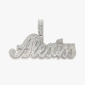 Pendentif Hip Hop unisexe en or blanc/jaune 10 carats avec diamants naturels de 15,08 carats, certifié IGI, plaqué rhodium, chaîne fine, cadeau, fête - Product Image 5