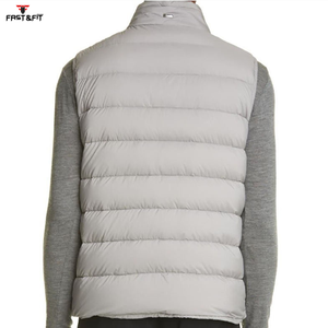 Nuevo estilo de alta calidad de invierno personalizado liso hombres burbuja chaleco transpirable sin mangas de gran tamaño Puffer Down chaleco - Product Image 2