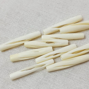 ถั่วกระดูกทรงกลมที่มีแถบสีน้ำตาลด้านข้างใช้สำหรับทำเครื่องประดับแบบทำมือ - Product Image 2