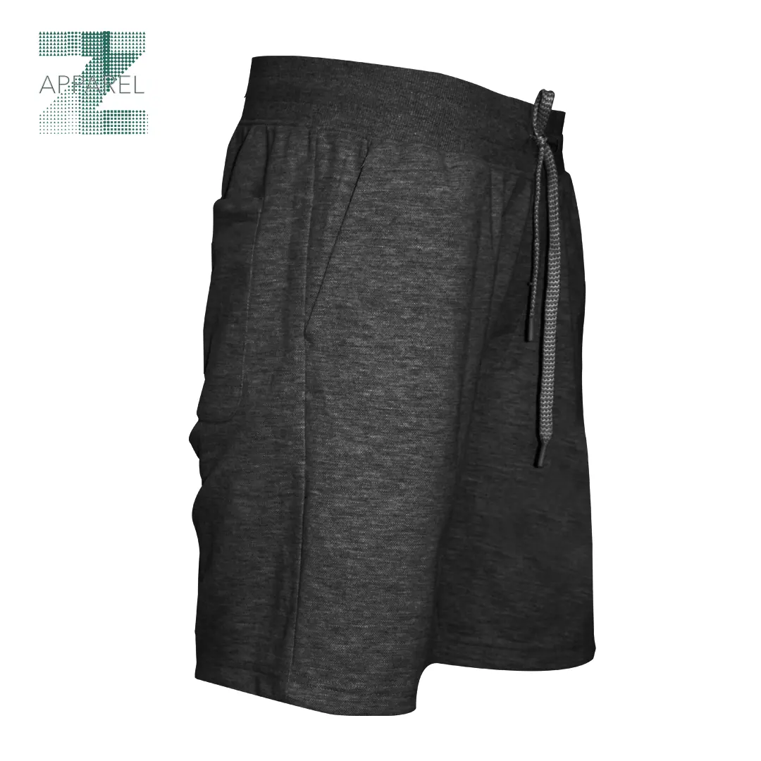 Wholesale New Design Men's Short quick dry high street OEM yarn dyed Men Pique Shorts 300gsm 55% Cotton 45% Polyester Shorts