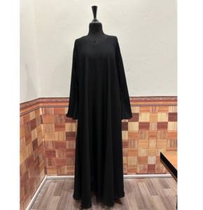 NEW Wholesale <b>Plain</b> <b>Black</b> <b>Abaya</b> Solid Color Simple Modest Islamic Clothing <b>Abaya</b> Muslim Dresses for Women Dubai <b>Abaya</b> - Product Image 4
