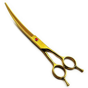 Hair Cutting <b>Shears</b> for Professional OEM Services Stainless Steel Curved Pet Grooming <b>Scissors</b> - Product Image 4