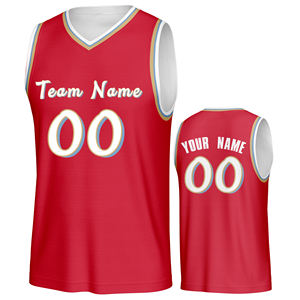 Maillots de basket-ball unisexes sur mesure en maille à rayures noires respirants, taille plus, t-shirts d'échauffement, vêtements de rue - Product Image 5