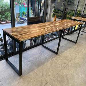 Escritorio Contemporáneo de Madera de Acacia para 2 Personas, 240x60cm, Muebles para el Hogar/Oficina HBWD037 - Product Image 6