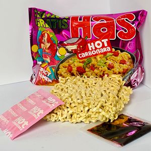 Fideos Instantáneos Picantes con Carbonara, Harina de Trigo, Certificación HACCP y Halal, XXL 120g, 5 Minutos de Cocción, 18% de Grasa, SRB - Product Image 3
