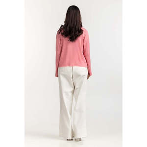 Top de Punto Rosa Básico para Mujer WM-KTP23-103 - Product Image 4