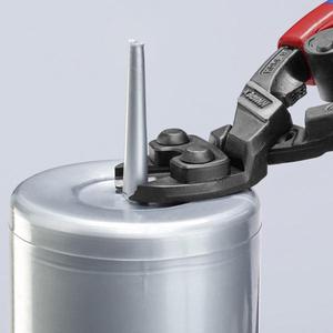 กรรไกรตัดแบบแรงบิดสูง Knipex สีดำเคลือบอะโนไดซ์ สำหรับตัดโลหะอ่อนและพลาสติก - Product Image 4