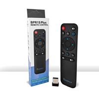 BOXPUT BPR1S Plus Boîtier Smart TV Universel 2.4G BT Double Mode avec Souris Aérienne Commande Vocale Code Roulant Android Gyroscope Portée 10m