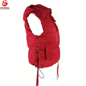 Vente en gros d'usine Gilet matelassé sans manches à capuche pour femmes en tricot écologique Style de rue Logo personnalisé Léger Hiver - Product Image 3