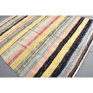 พรมตุรกีโบราณแบบทันสมัยขนาด7.3X10.4ฟุตลายเย็บปะสีเบจสำหรับห้องนั่งเล่นห้องนอนยางหนา10มม. สำหรับวัยรุ่น - Product Image 4