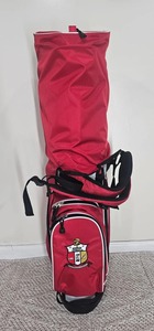 Bolsa de Golf Personalizada Alpha Psi Stand Roja y Blanca con Personalización para Viajes y Transporte de Palos - Product Image 3