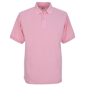Chemise pour homme en tricot anti-rides de couleur rose à manches courtes, marque personnalisée, fabrication directe en usine, prix de gros, export - Product Image 3