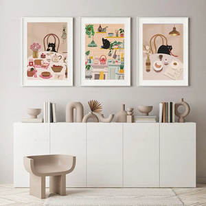 Pósteres Divertidos de Gatos para Cocina, Lienzos Decorativos, Arte de Pared - Product Image 2