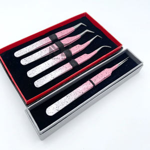 แหนบต่อขนตาสแตนเลสพรีเมียมแบบปรับแต่งได้ |   เครื่องมือมืออาชีพแบบใช้ซ้ำได้สำหรับต่อขนตาและแต่งหน้า |   ดีไซน์ล่าสุด - Product Image 2