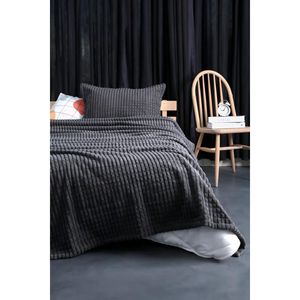 Juego de Manta de Cama Modern Line 100% Poliéster, Individual, 2 Piezas, Resistente a la Decoloración, Talla Única, Color Antracita - Product Image 4