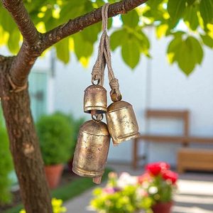 Campana navideña de Metal chapado en oro hecha a mano, decoración navideña tradicional rústica religiosa, adornos colgantes festivos grabados - Product Image 6