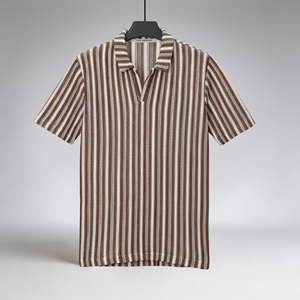 เสื้อเชิ้ตแขนสั้นลำลองคอปกสำหรับผู้ชาย ขายส่งสุดฮิต ใส่ได้ทุกวัน แฟชั่นหรูหรา ผ้าโพลีเอสเตอร์ 100% แห้งเร็ว เหมาะสำหรับฤดูร้อน - Product Image 1