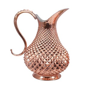 Jarra de Almacenamiento de Agua de Cobre de Último Diseño con la Mejor Calidad, Jarra Redonda para Jugos y Batidos al Mejor Precio en India - Product Image 3