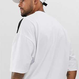 T-shirts pour hommes T-shirt à manches courtes pour hommes de haute qualité Couleur unie simple Respirant Surdimensionné Fabriqué en streetwear décontracté - Product Image 4