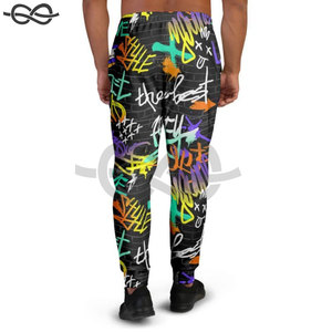 Pantalones deportivos de algodón con costuras de cordón personalizados de primera calidad para hombre, pantalones de chándal de felpa francesa, ropa informal elegante de Ajuste Recto - Product Image 4