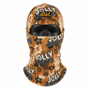 Women Winter Balaclava Premium Micro Fleece 220 GSM Soft Warm Breathable Brown Printed Custom Logo balaclava - Product Image 1